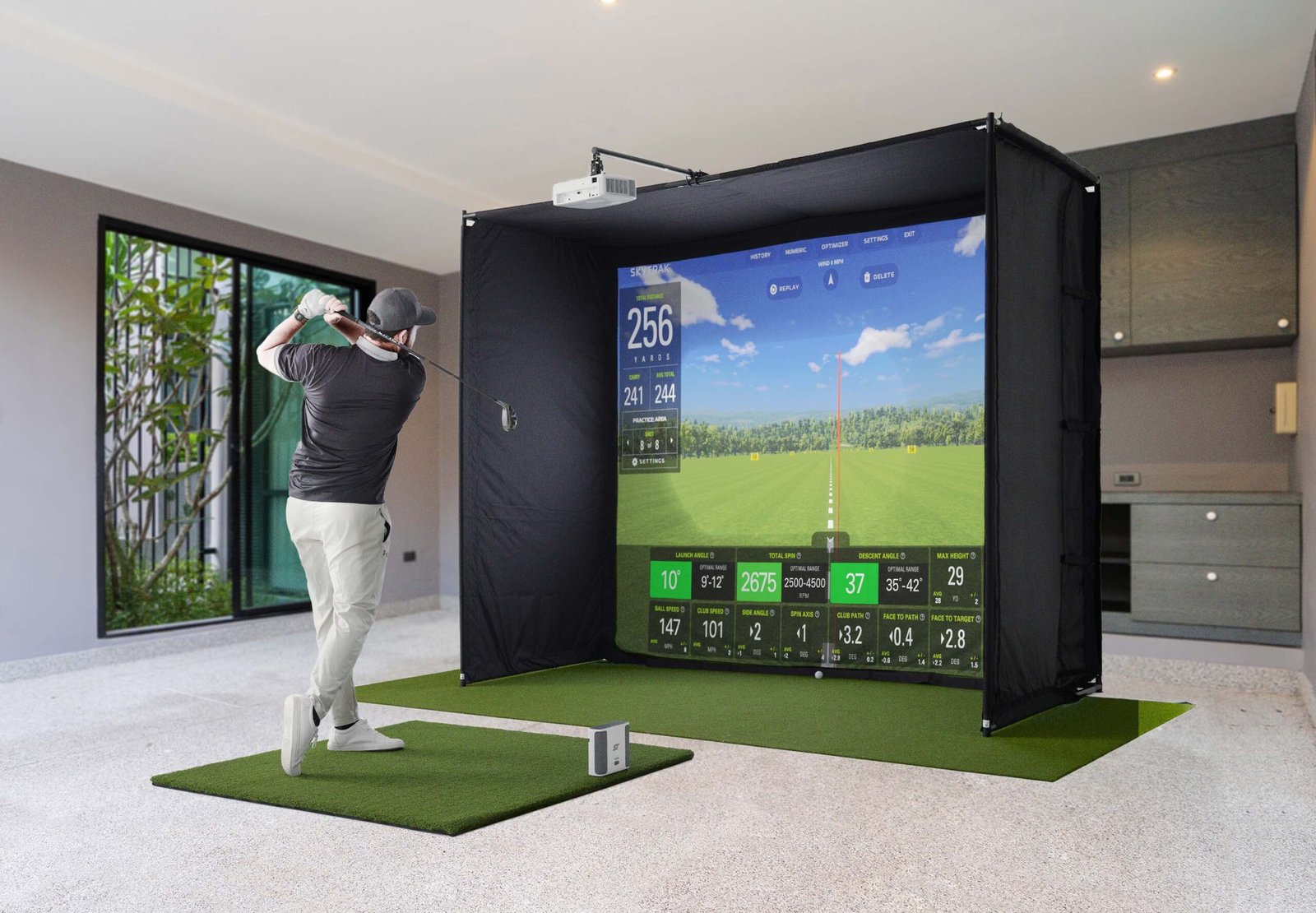 How Tall Ceiling for Golf Simulator